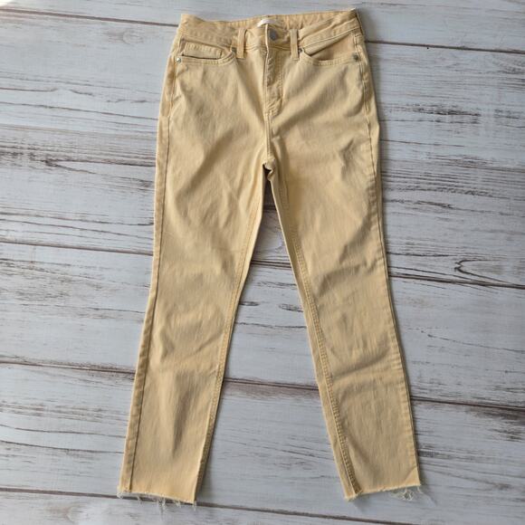 Lauren Conrad Skinny Ankle Faded Goldenrod Jeans sz 6 - Picture 1 of 6